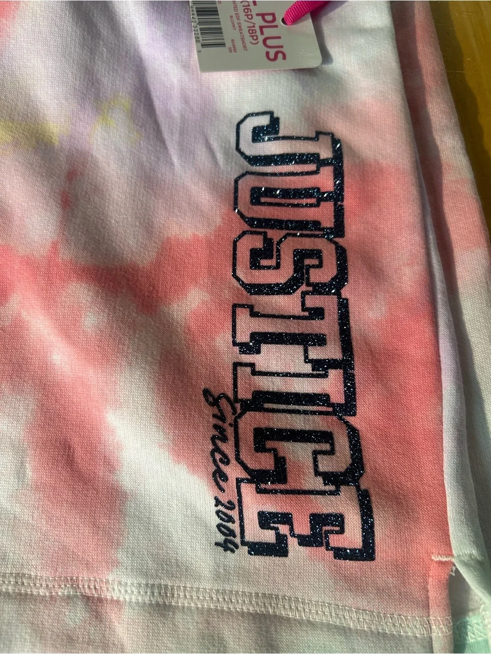 Justice Girls Tie-Dye Shorts - Pink, Mint & Lavender